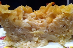 kugel for the jewish holiday of rosh hashanah